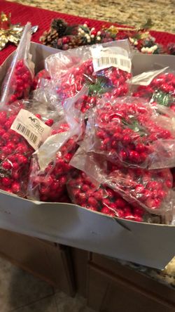 Artificial Red Holly Berries (Make Offer)