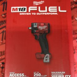 Milwaukee M18 FUEL GEN-3 18V Lithium-Ion Brushless Cordless 3/8 in. Compact Impact Wrench with Friction Ring (Tool-Only)