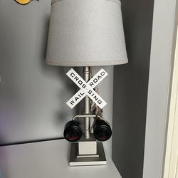 Pottery Barn Kids Railroad Crossing Train Lamps With Blinking Red Lights