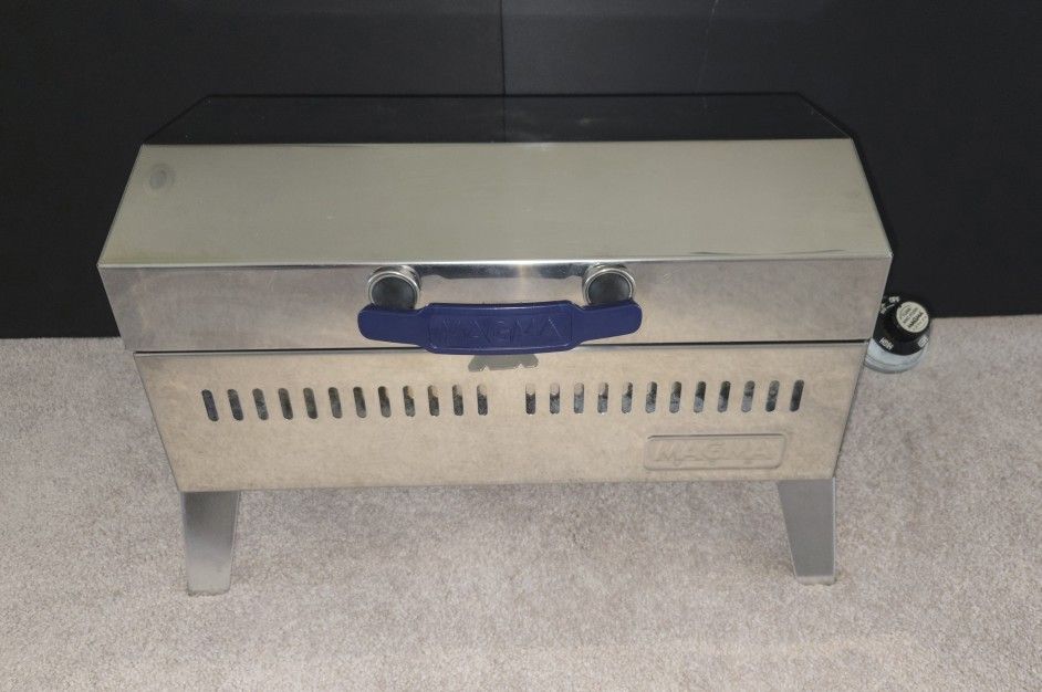Portable Marine Magma barbecue grill with Carry bag.