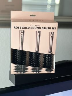 Rose Gold Round Brush Set