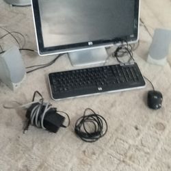 HP Monitor, Keyboard, Speakers