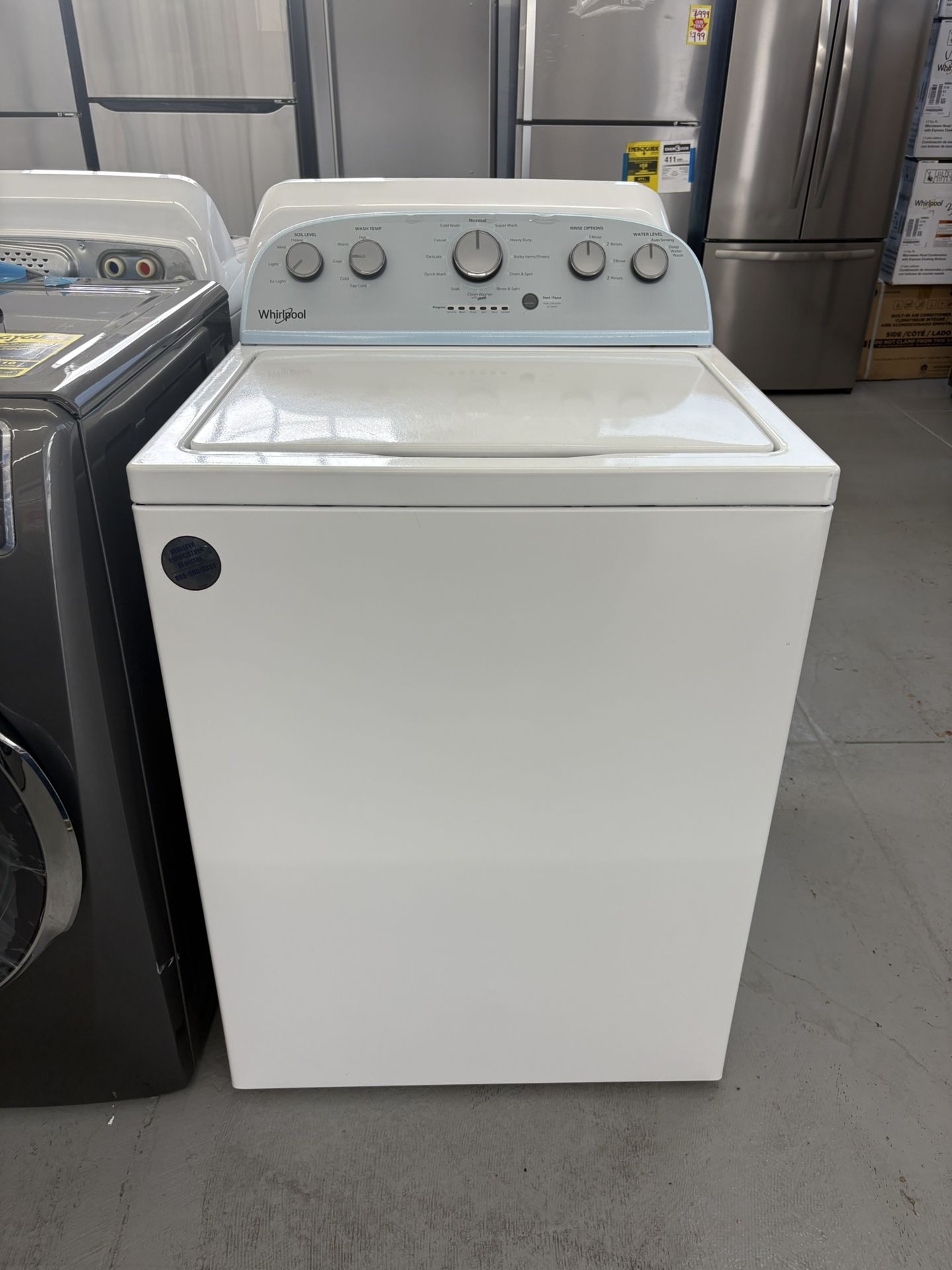 Whirlpool 3.8 Cu Ft Capacity Washer / Scratch And Dent 
