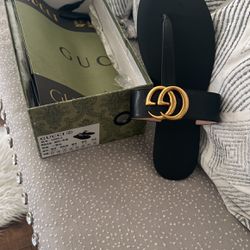 Leather Gucci Slides 