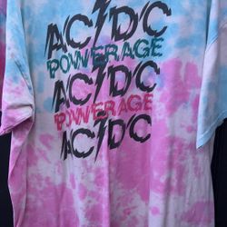 AC DC Tie Dye Band Shirt
