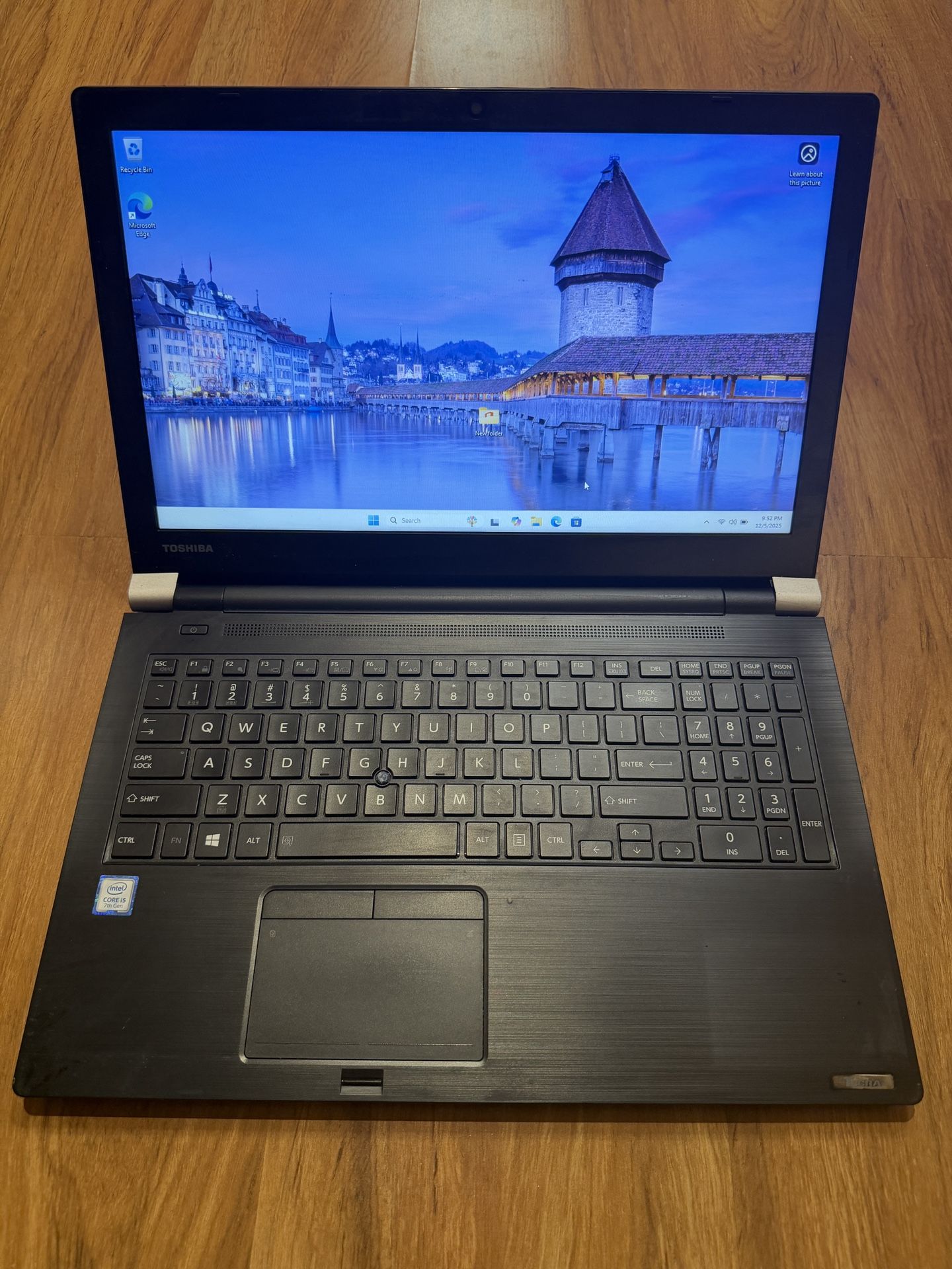 Toshiba Tecra A50 core i5 7th gen 8GB Ram 256GB SSD Windows 11 Pro 15.6” HD Screen Laptop with charger in Excellent Working condition!!!!! Specificat