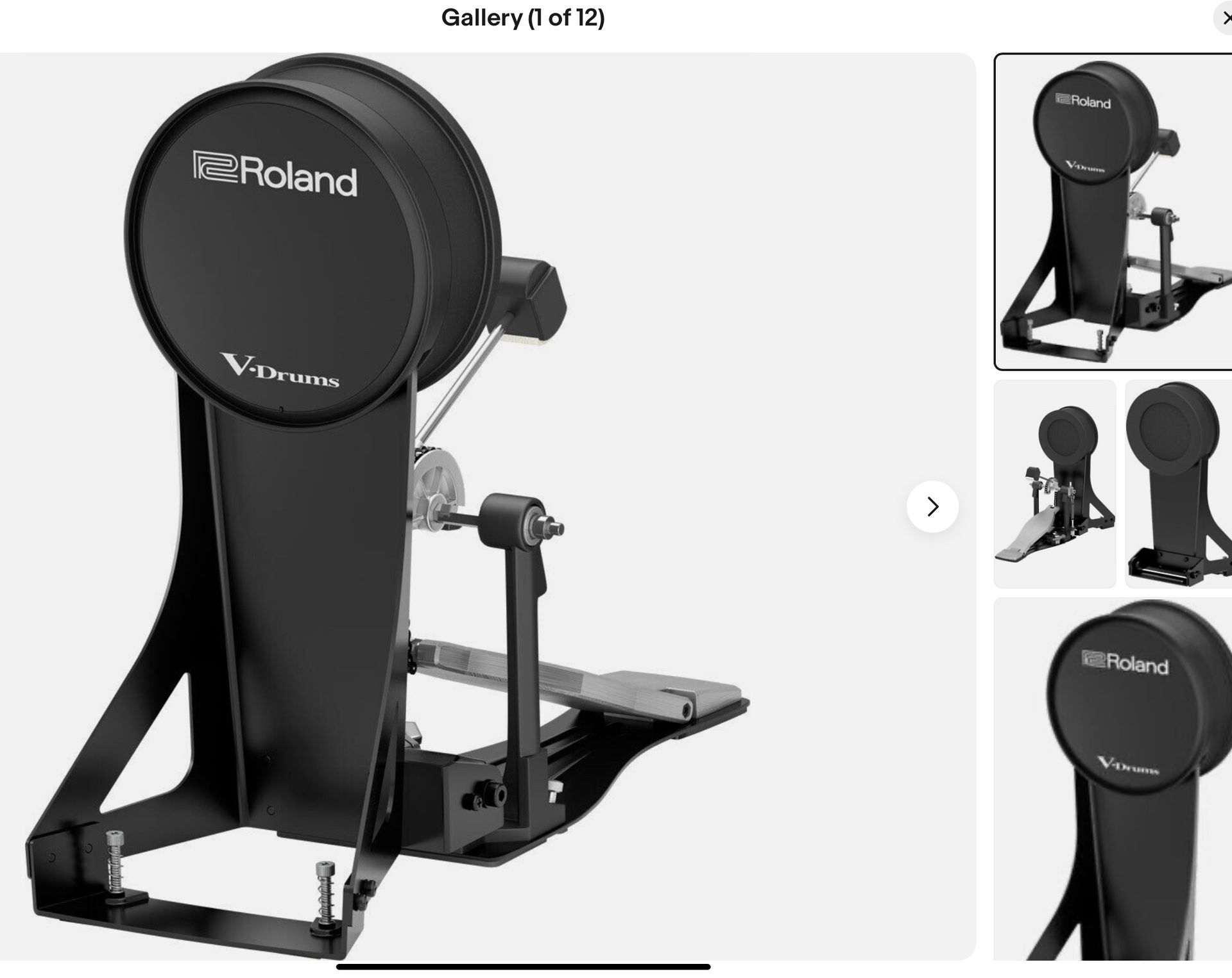 Roland Kick Pad KD-10 V-Drums Electronic Drum Single & Twin Pedal Compatible