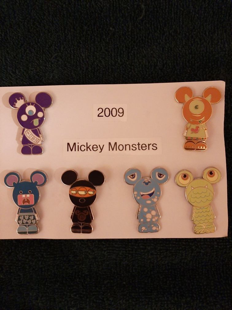 RARE Disney Pin Set - Mickey Monsters
