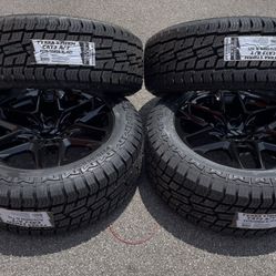 20x9 NEW       SNOWFLAKES  6 LUG UNIVERSAL FITS CHEVY,  NEW DODGE RAM AND NEW TUNDRA NEW  TIRES   275/55R20LT     20x9 RINES SNOWFLAKES  6 VIRLOS UNIV