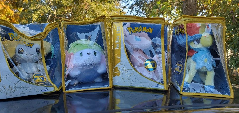 pokemon 20th anniversary plush starting at $25