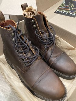 Leather Boots (M size 7; W size 8.5)