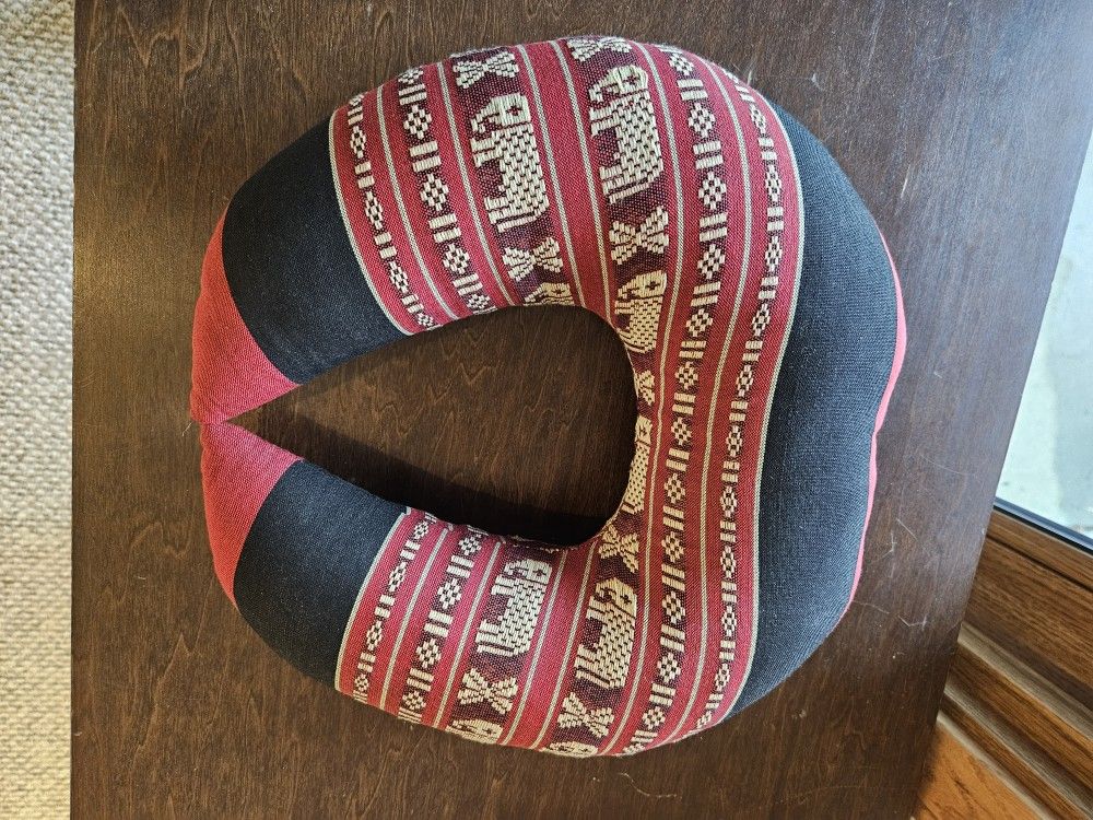 Embroidered Travel Neck Pillow