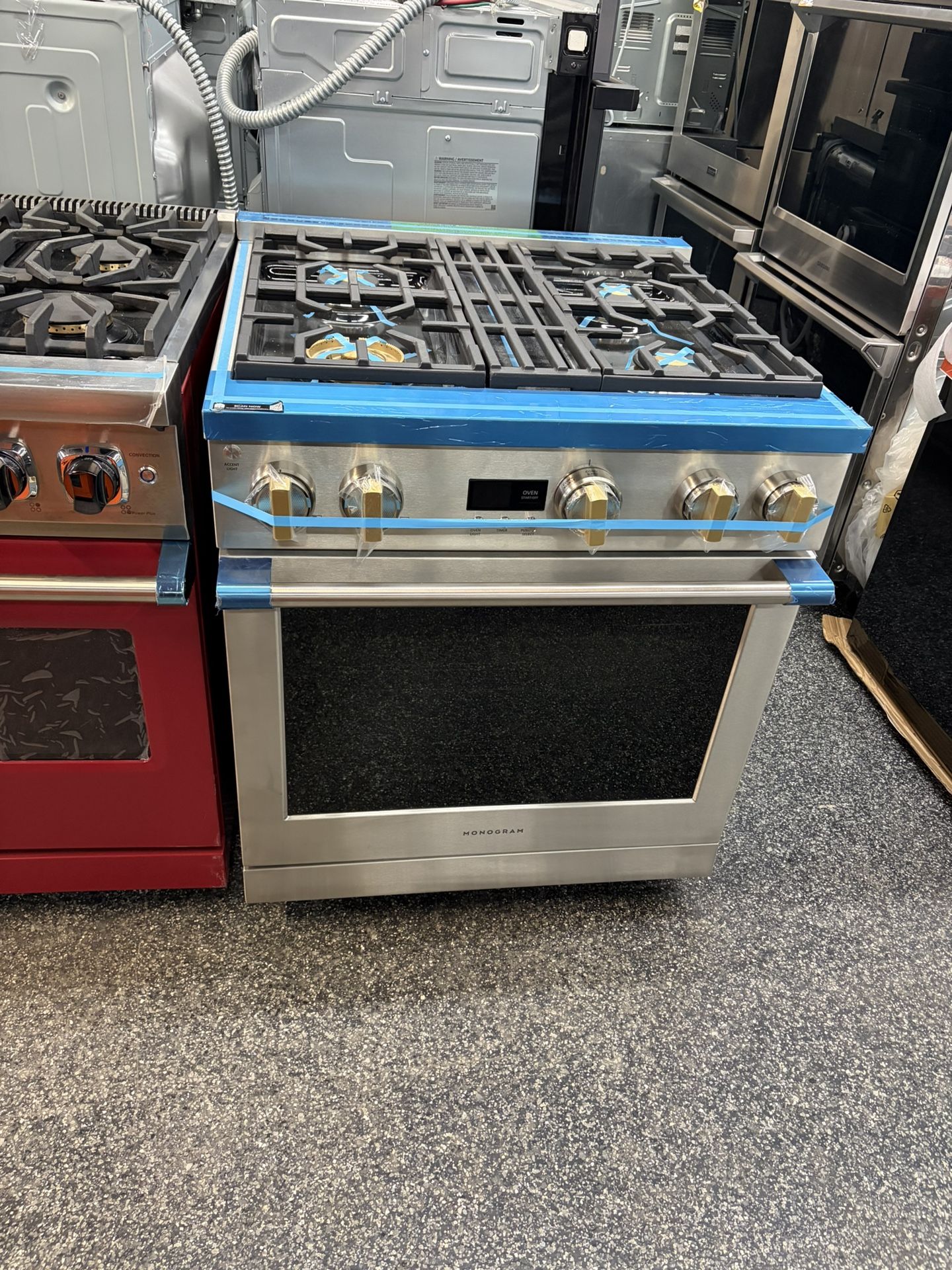 Monogram Stainless Steel 30” Gas Range Stove Statement Series