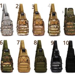 Tactical Chest Bag Backpack Men's Molle Crossbody Sling Messenger Shoulder Pack 