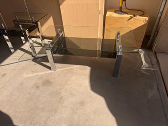 Glass coffee table