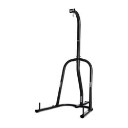 Single Station Heavy-Duty Punching Bag Stand, Powder-Coated Steel, 100 lb Capacity, Black, New in Box