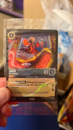 Disney Lorcana Iago Out of Reach D23 Card