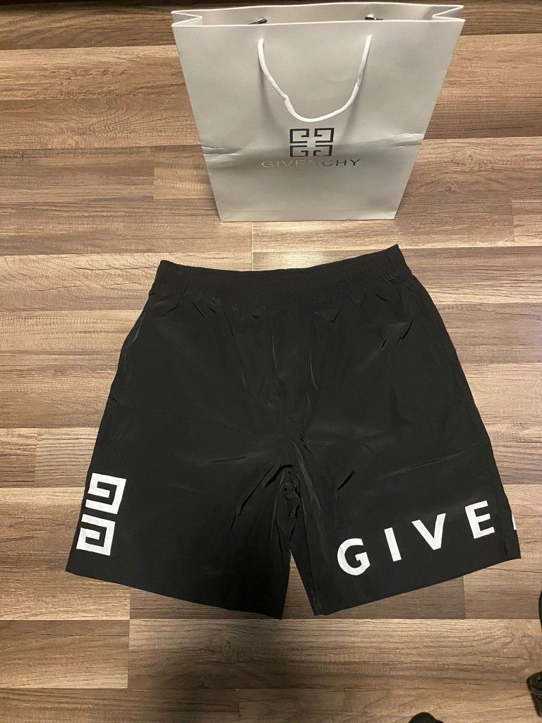 G Black Nylon Shorts 