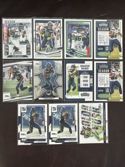 NFL PRO BOWL WR TYLER LOCKETT PANINI DONRUSS/MOSAIC + COLLECTION 11 CARD LOT NM
