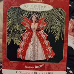 HALLMARK KEEPSAKE Holiday Barbie Doll Collector’s Series Ornament 1997 Red