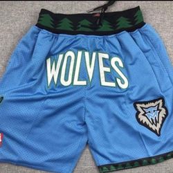 Timberwolves Just Don Shorts Size Medium 