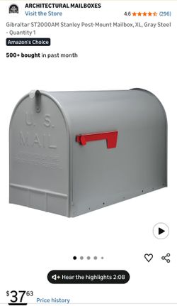 Gibraltar ST2000AM Stanley Post-Mount Mailbox - NEW
