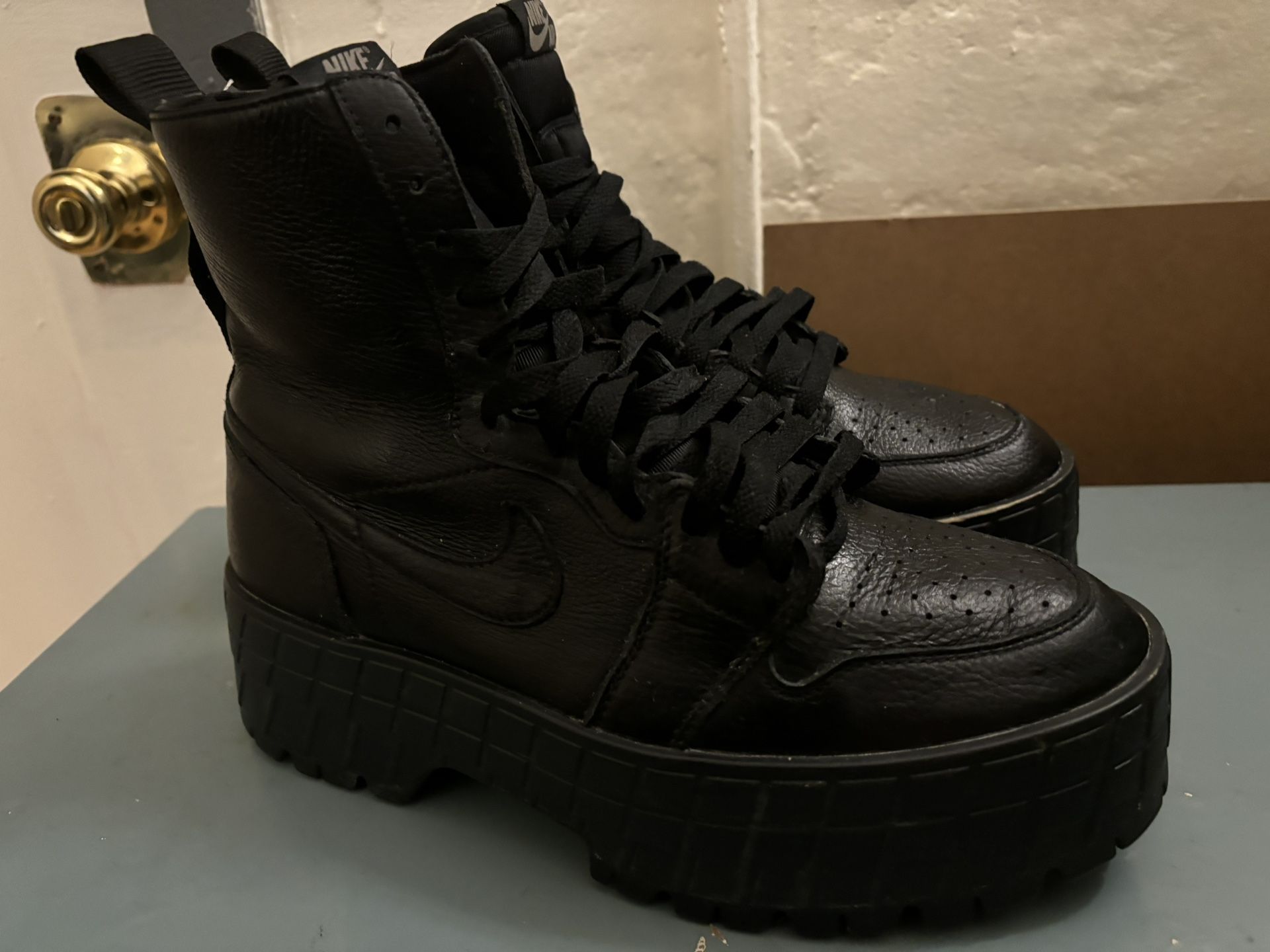 Air Jordan 1 Brooklyn Women's Boots Combat Look