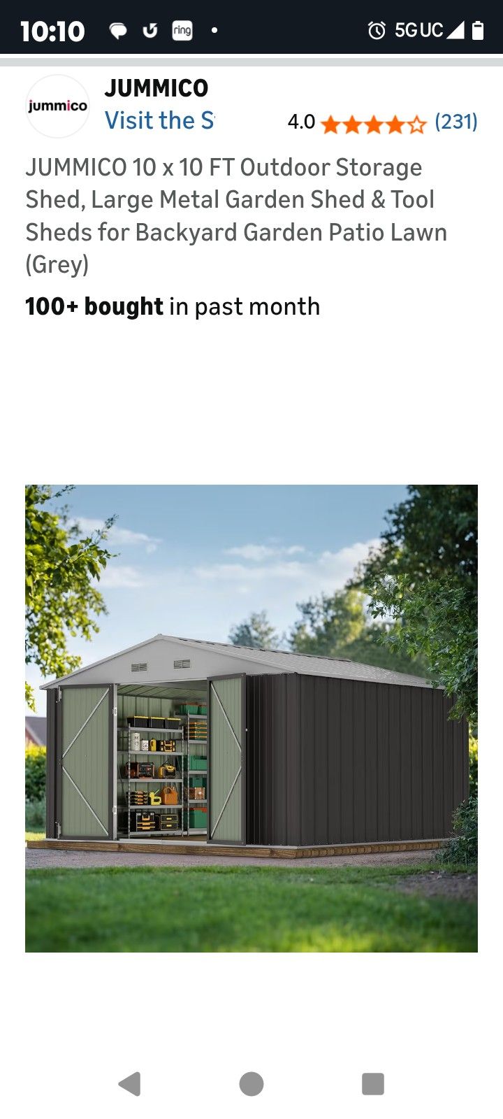 10x10 Storage Shed