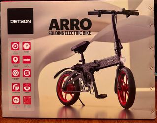 Jetson Arro 14” Compact Electric Folding Bike, Black
