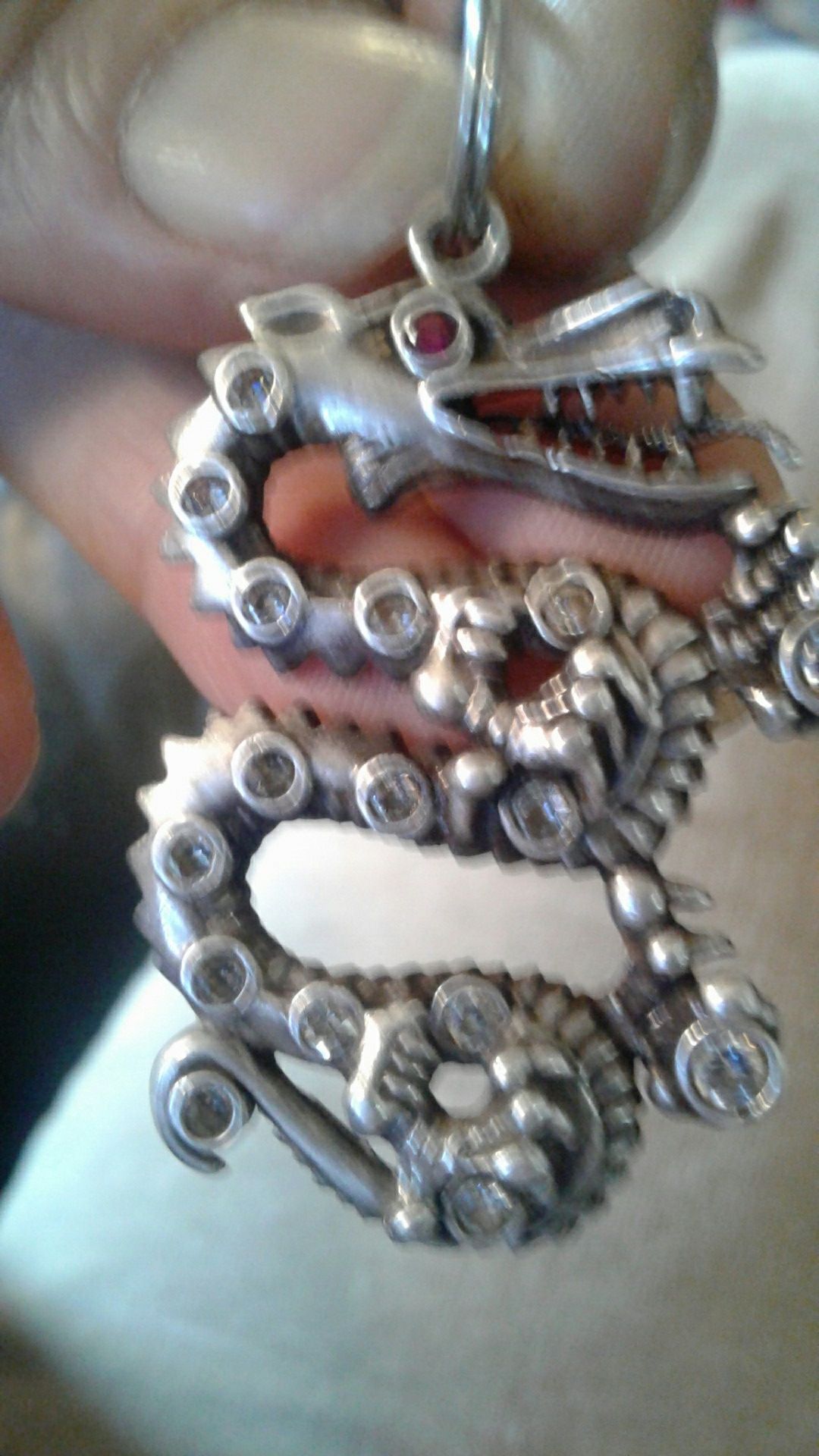 $30/925,silver, dragon, charm,year,2000,stamped 1 of a kind