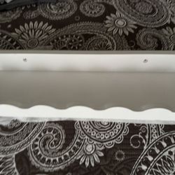 White Scalloped Shelf 