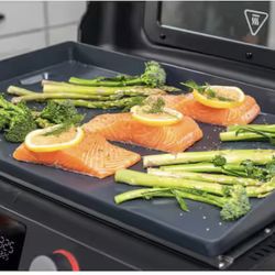 Fuse 400 22 in. Tabletop Electric Grill Griddle in Black