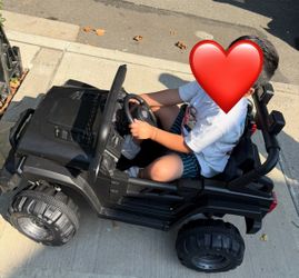 Black Jeep Wrangler 12V Ride On Car