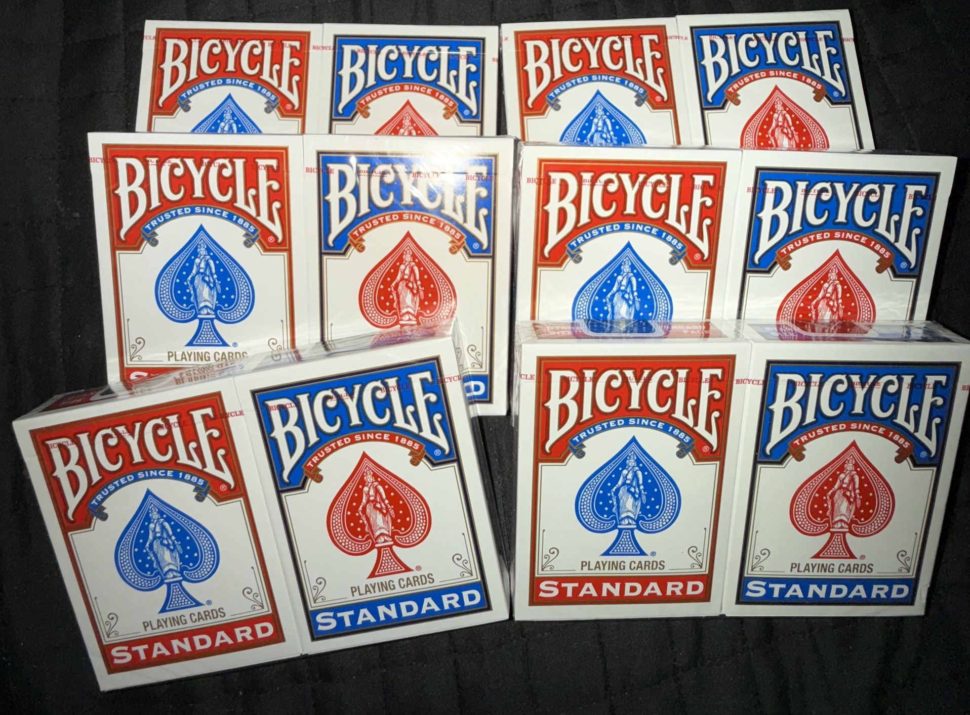 BICYCLE STANDARD PLAYING CARDS BLUE AND RED 2 PACK
