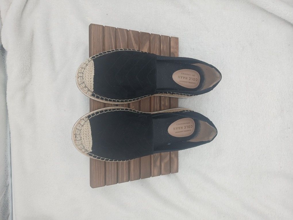 Cole Haan Slip On Womwns Grand Series Shoes Black 7.5