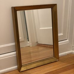 Gold framed antique mirror