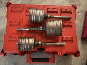 Milwaukee SDS-Max One-Piece Carbide Masonry Core Bits - Set of 3 (Made in Germany)