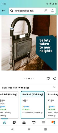 Bed Rail With Storage