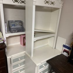 Two Matching Bookshelves Cabinets
