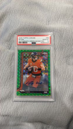 Bo Nix Autographed Card