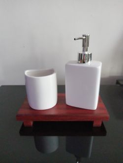 Handmade Padauk And Maple Soap Pedistal