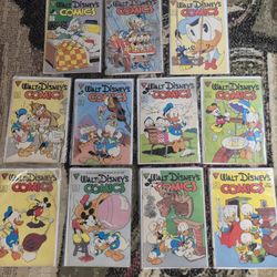 11 Vintage Walt Disney Comic Books