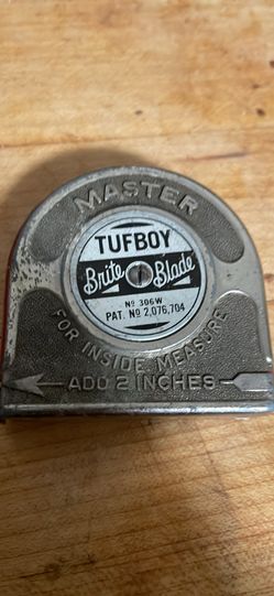 Vintage Master Tufboy Brite Blade tape measure,model No. 306W. 