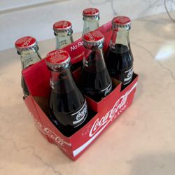Coca-Cola Classic 1993 Collectible Glass Bottles 6-Pack