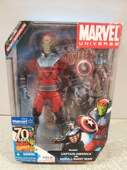 Marvel Universe Captain America vs Skrull Giant-Man figures set