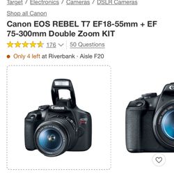 Canon Eos Rebel T7 EF-S 18-55mm IS II Kit