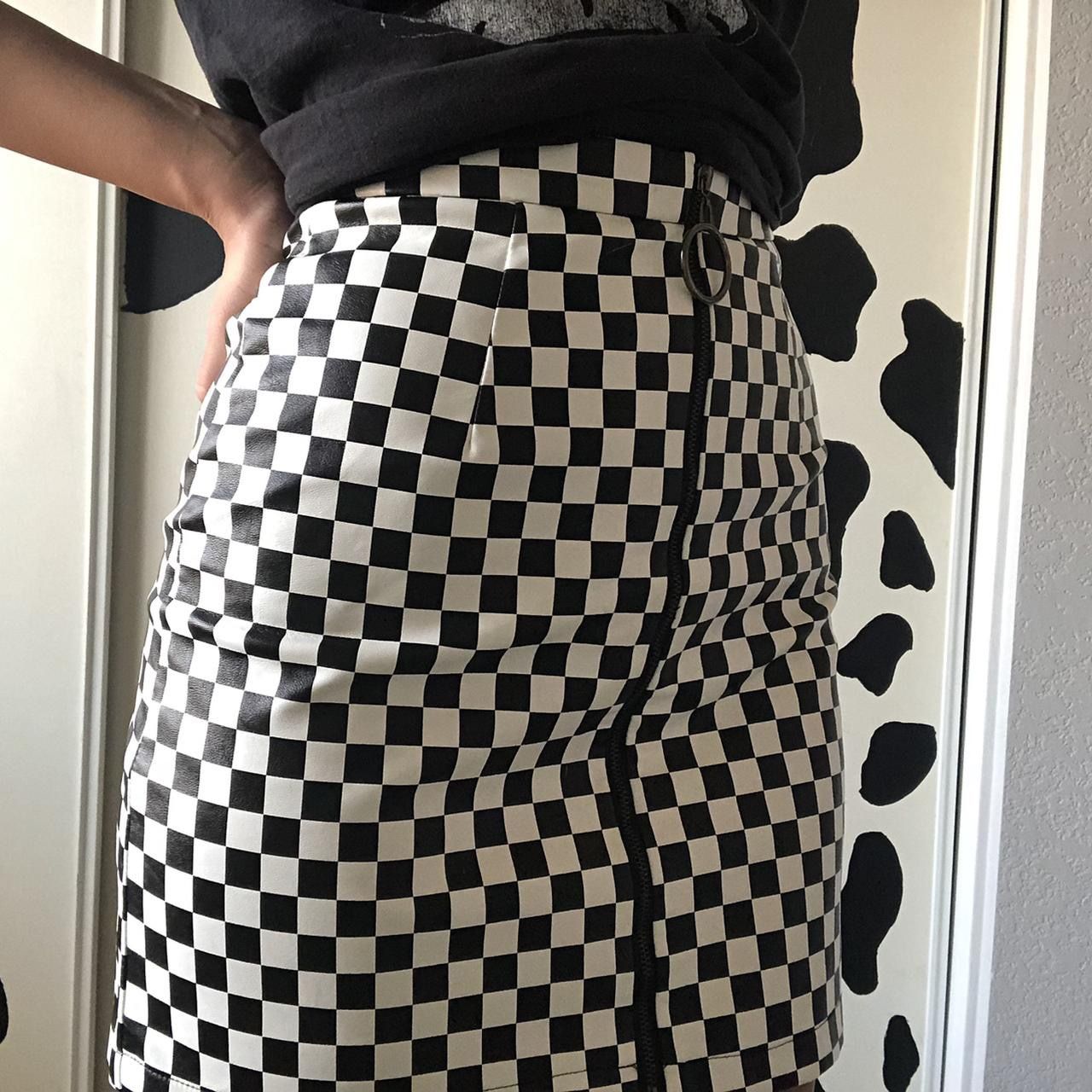 Nasty Gal checkerboard skirt