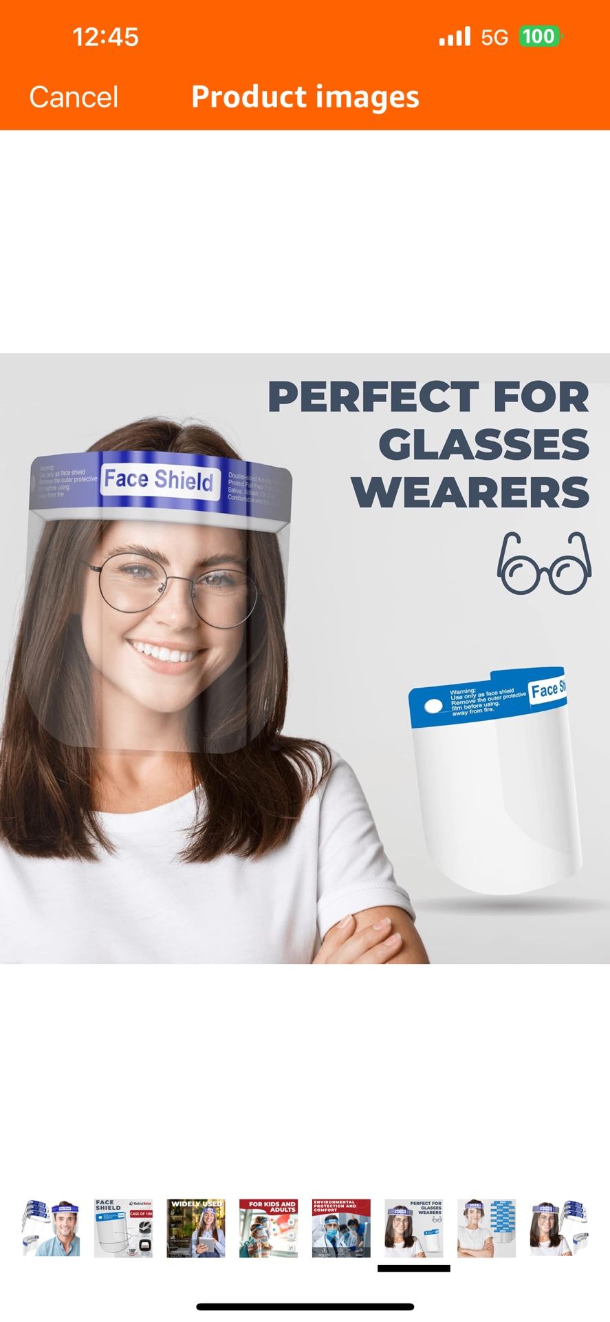 10 Pack Face Shields | Clear Plastic Face Shield for Women, Men & Kids, Anti-Fog, Lightweight Reusable Full Face Shield Mask, Safety Visor Cover with