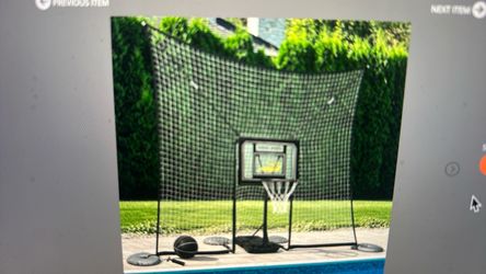 Deberg Pool basketball Hoop with 10x8ft ball Backstop
