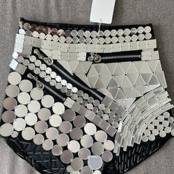High-Waisted Mirror Festival  Shorts  